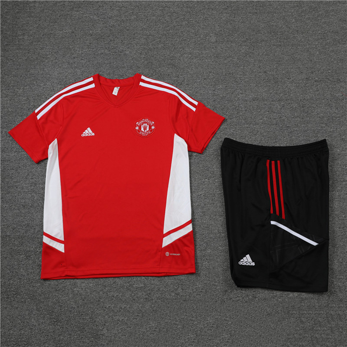 Chandal del Manchester United Manga Corta 2022-23 Rojo - Pantalon Corto